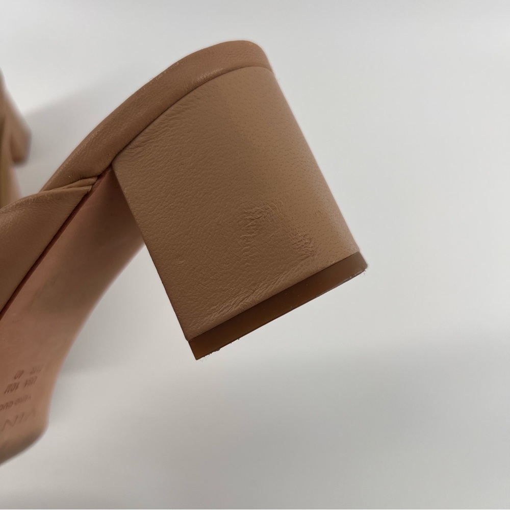 Vince Cachet Leather Slide Sandals - Nude Size 10 - GUC - Minimalist Luxury - Picture 6 of 8